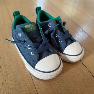 Converse Kids' Blue and Green Sneakers